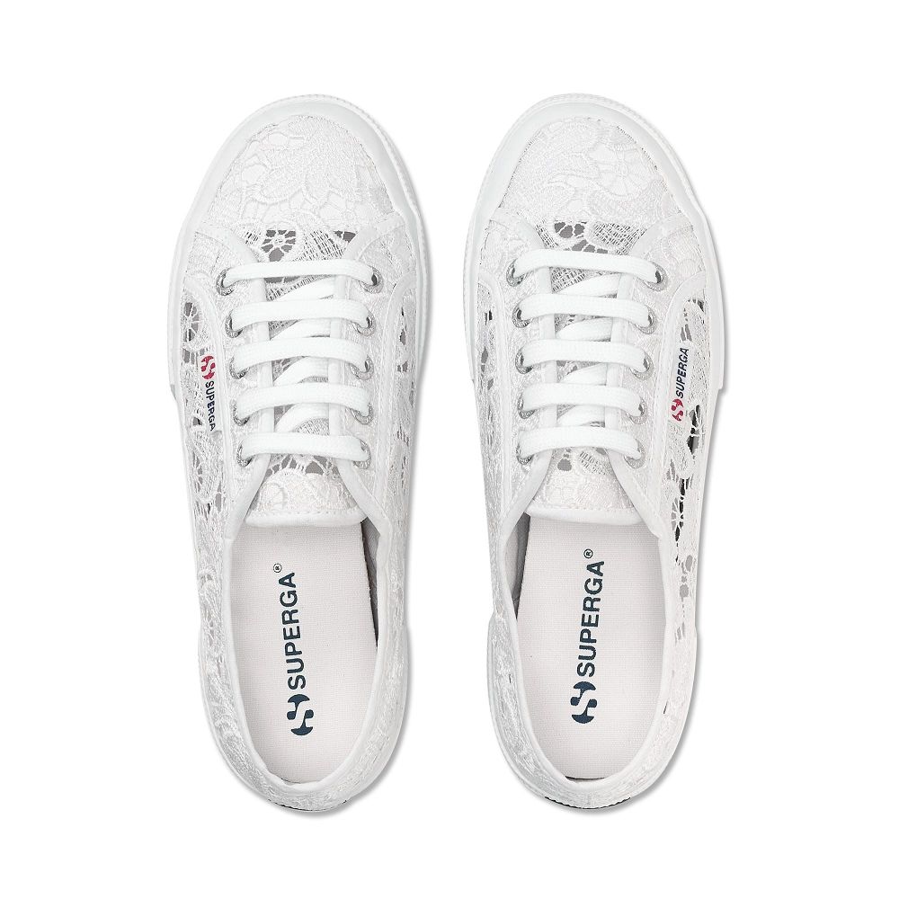 Superga 2750 Macrame White Sneakers - Women's Sneakers USA | US7601540